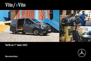 Catalogue Mercedes-benz Vito / eVito Du 01 Mars 2022 Au 31 Décembre 2025