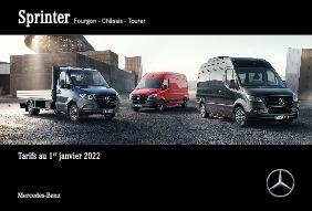 Catalogue Mercedes-benz Sprinter Du 01 Janvier 2022 Au 31 Décembre 2025