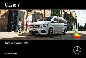 Catalogue Mercedes-benz Classe V Du 01 Octobre 2022 Au 31 Décembre 2025