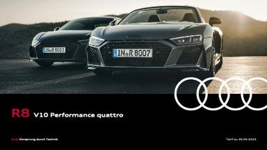 Catalogue Audi R8 Quattro Coupé & Spyder Du 20 Mai 2022 Au 31 Décembre 2025