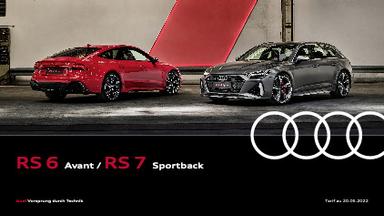 Catalogue Audi RS6 & RS7 Du 20 Mai 2022 Au 31 Décembre 2025