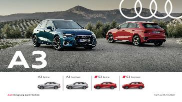 Catalogue Audi A3 & S3 Du 06 Octobre 2022 Au 31 Décembre 2022
