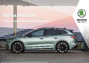 Catalogue Škoda ENYAQ IV Du 01 Octobre 2022 Au 31 Décembre 2024