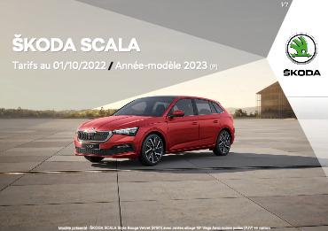 Catalogue Škoda SCALA Du 01 Octobre 2022 Au 31 Décembre 2024