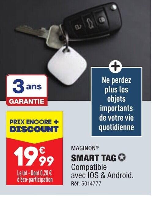 SMART TAG Compatible avec IOS & Android.