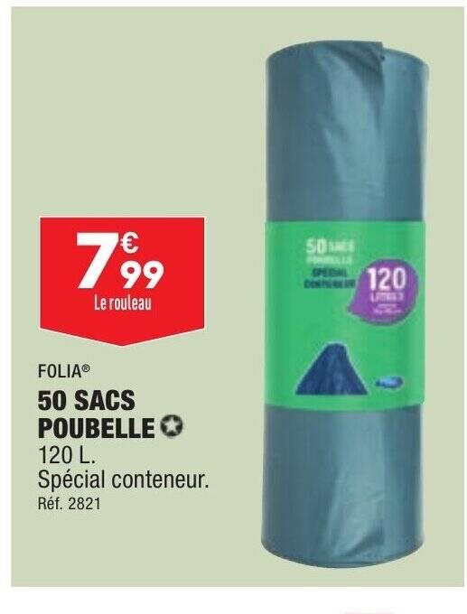 50 SACS POUBELLE