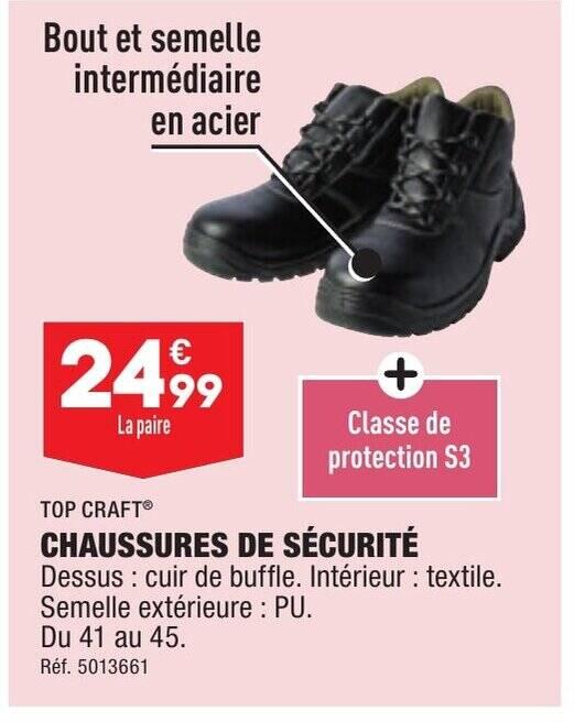 CHAUSSURES DE SÉCURITÉ