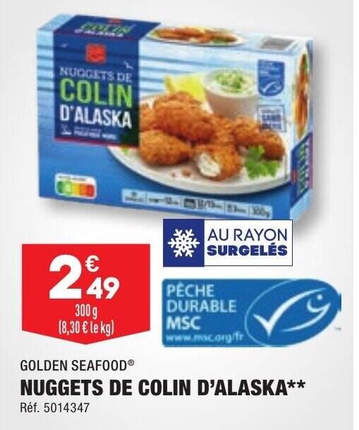 NUGGETS DE COLIN D'ALASKA**