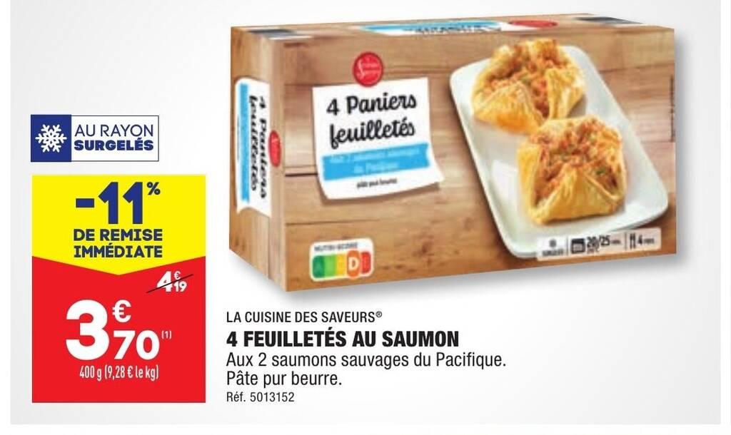 4 FEUILLETÉS AU SAUMON