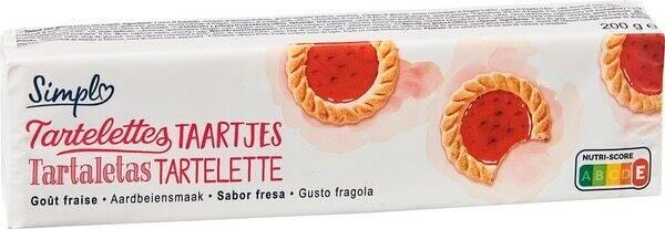 SIMPL Tartelettes Goût fraise