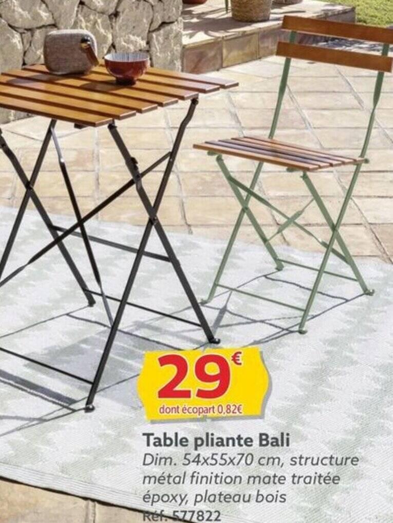 Table pliante Bali