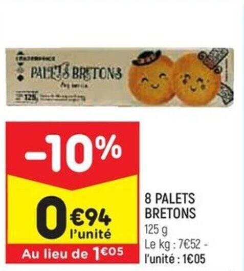8 PALETS BRETONS