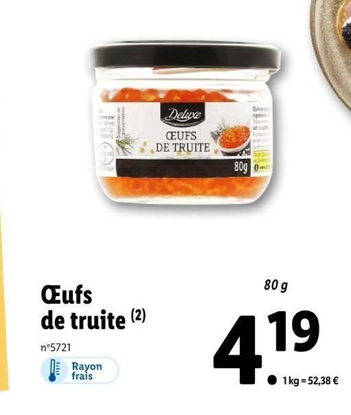 Deluxe Œufs de truite