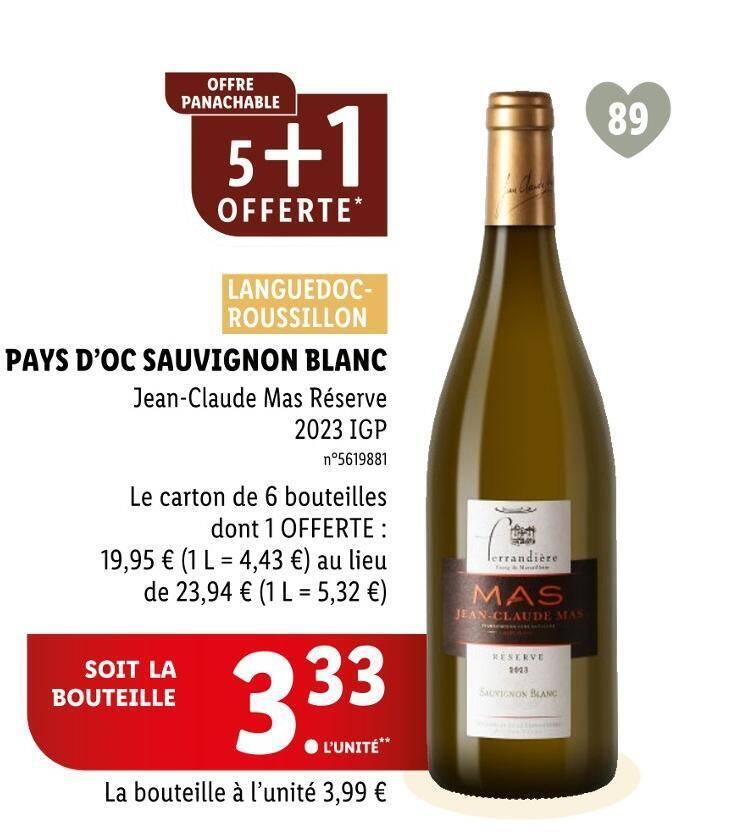 PAYS D’OC SAUVIGNON BLANC