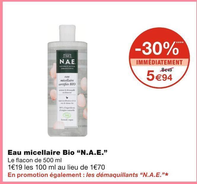 N.A.E. Eau micellaire Bio