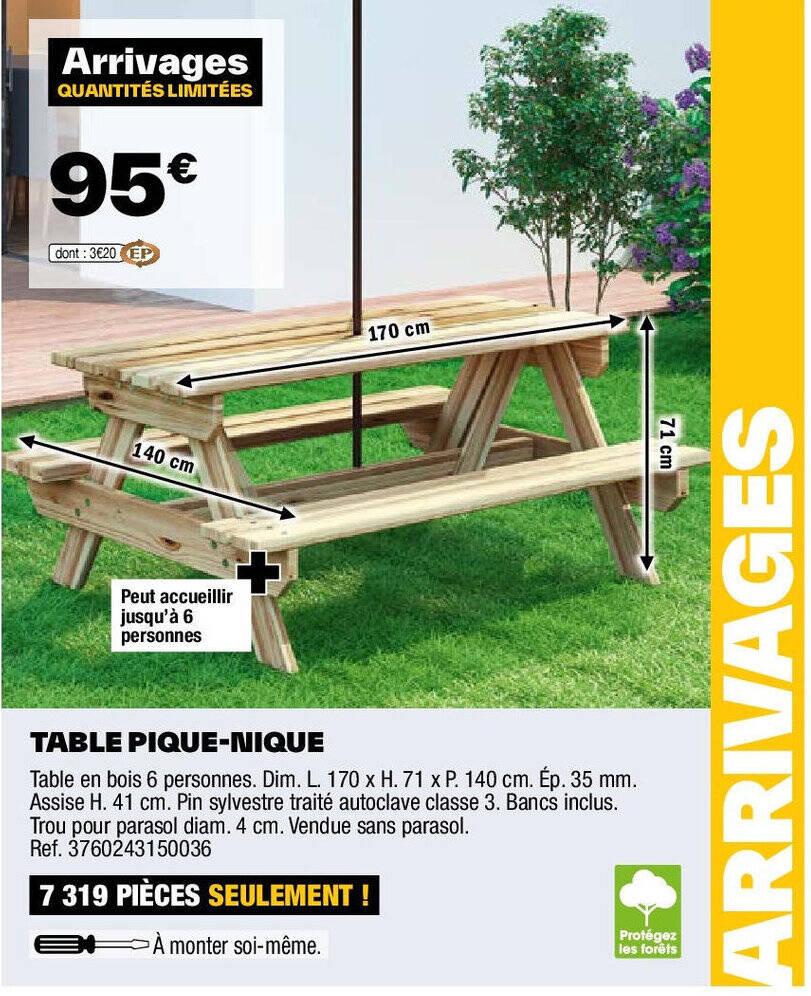 TABLE PIQUE-NIQUE