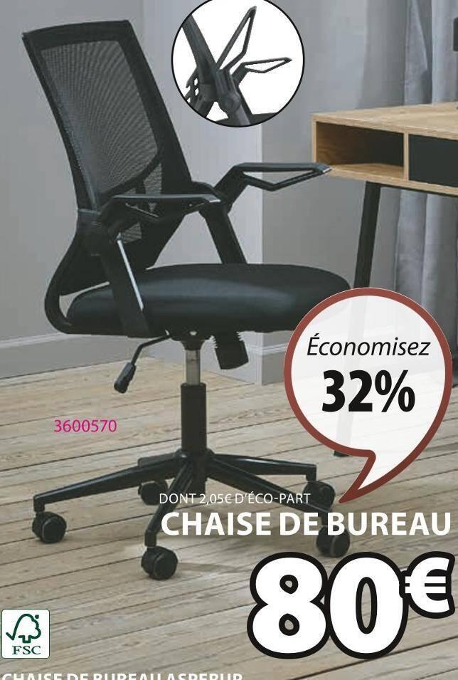 CHAISE DE BUREAU ASPERUP