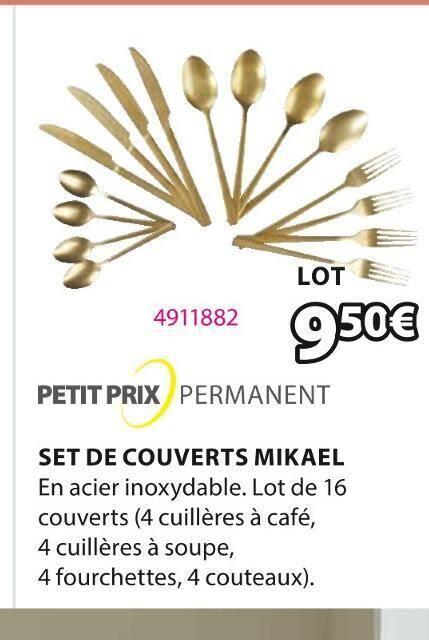 SET DE COUVERTS MIKAEL