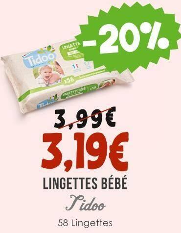 Tidoo LINGETTES BÉBÉ