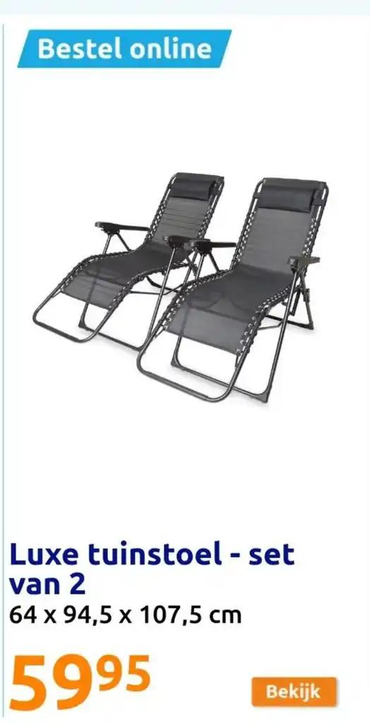 Luxe tuinstoel - set van 2