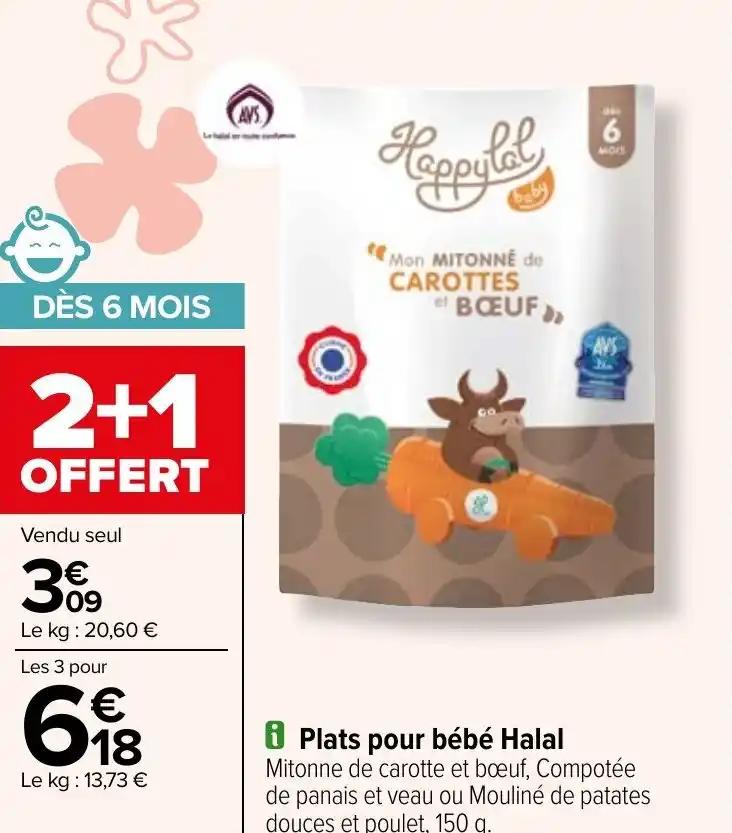 Plats pour bébé Halal