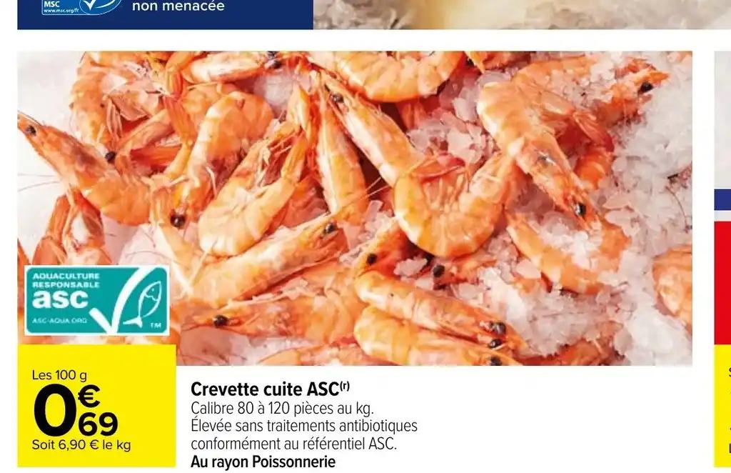 Crevette cuite ASC(