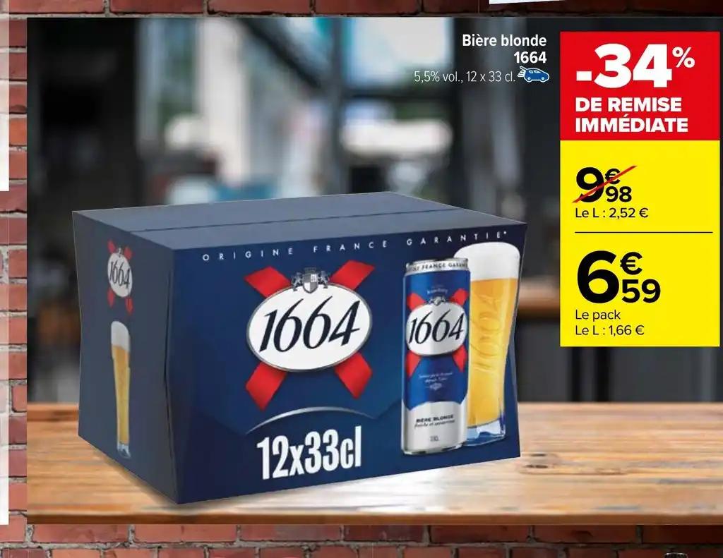 Bière blonde 1664