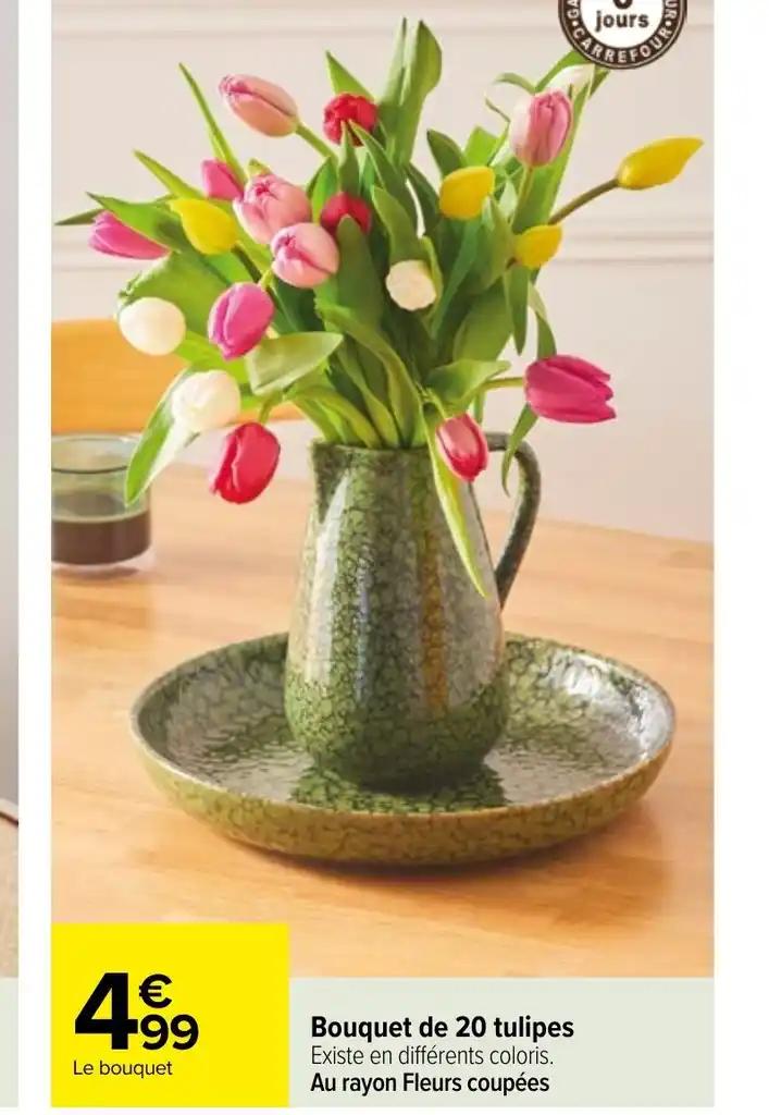 Bouquet de 20 tulipes