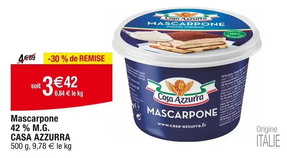 CASA AZZURRA Mascarpone 42% M.G