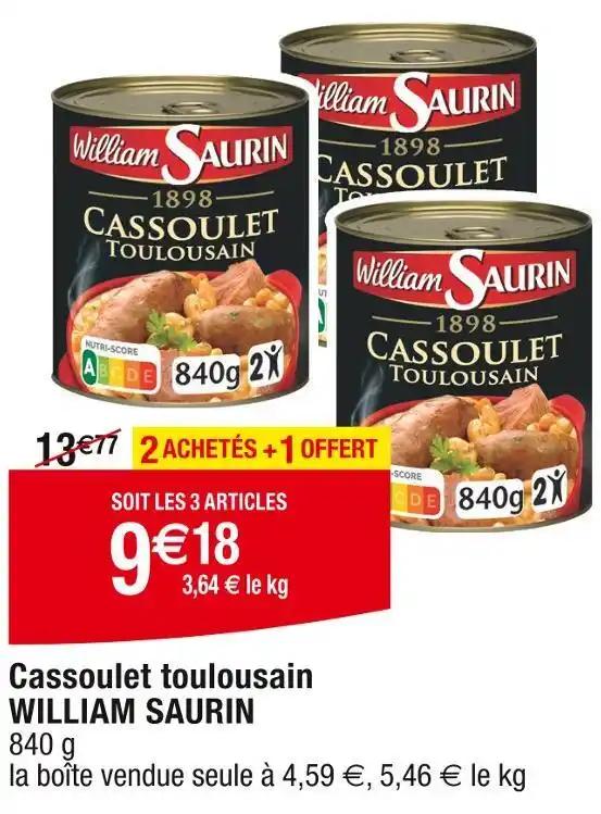 WILLIAM SAURIN Cassoulet toulousain