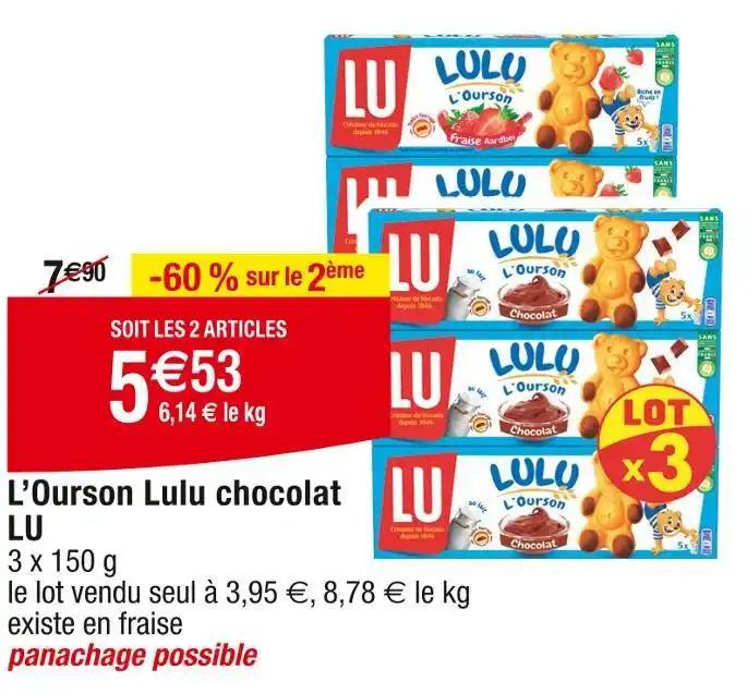 LU L’Ourson Lulu chocolat