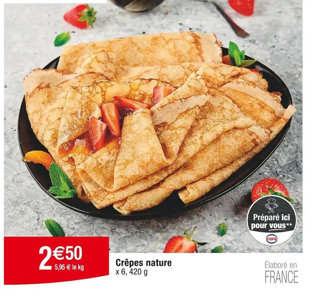 Crêpes nature