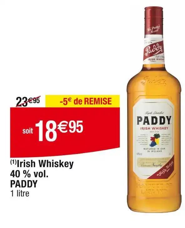 PADDY Irish Whiskey 40 % vol