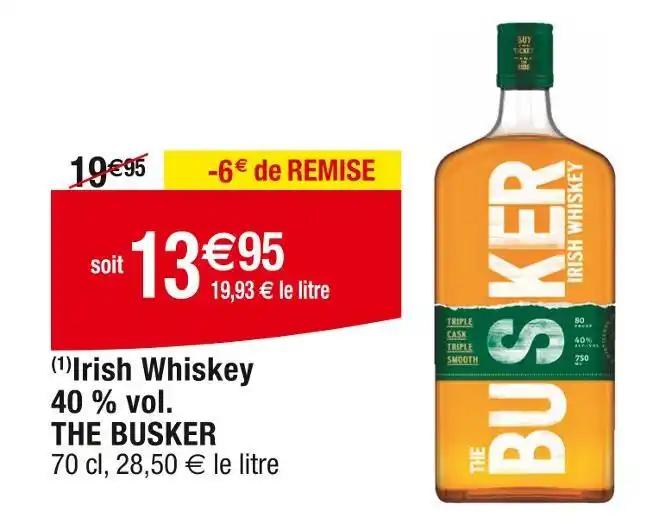 THE BUSKER Irish Whiskey 40% vol