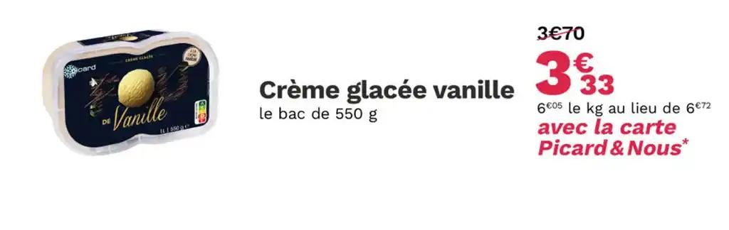 Crème glacée vanille