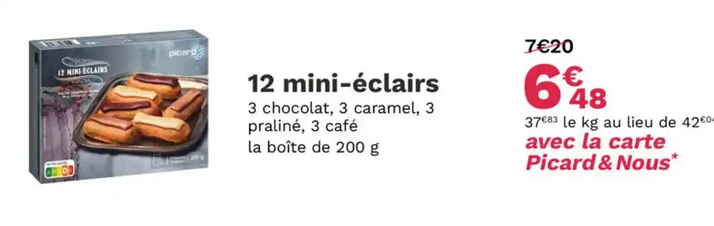 12 mini-éclairs
