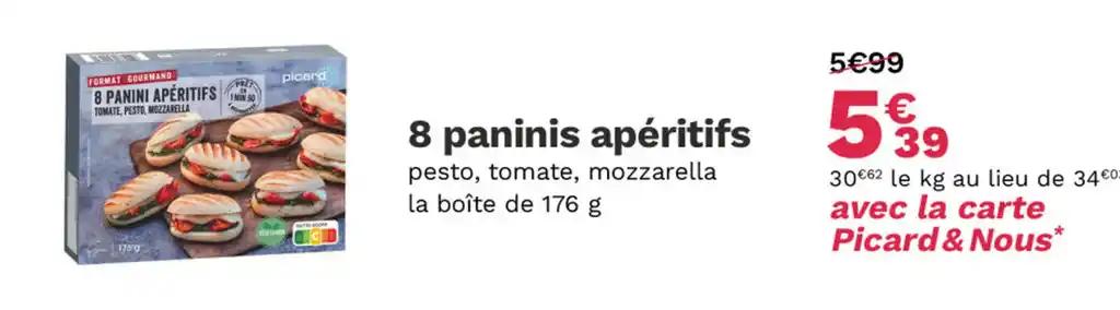 8 paninis apéritifs