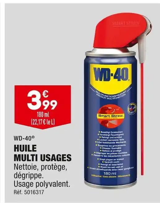 WD-40 HUILE MULTI USAGES
