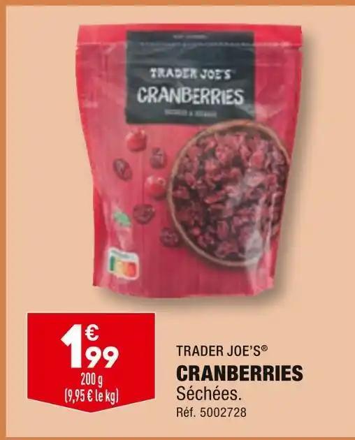 TRADER JOE’S CRANBERRIES