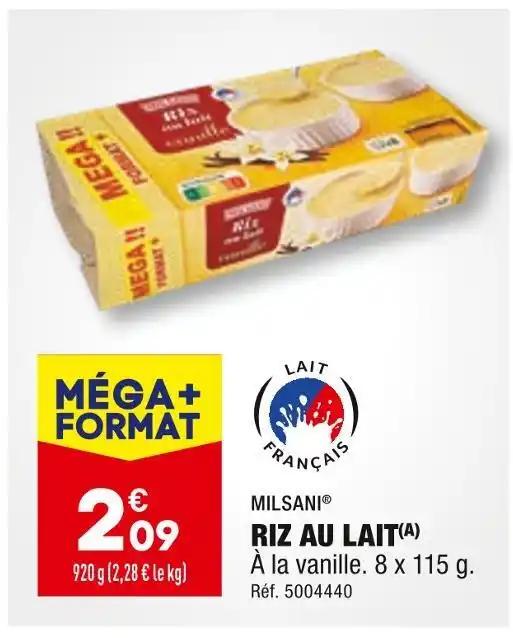 MILSANI RIZ AU LAIT