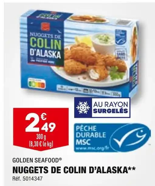 GOLDEN SEAFOOD NUGGETS DE COLIN D’ALASKA