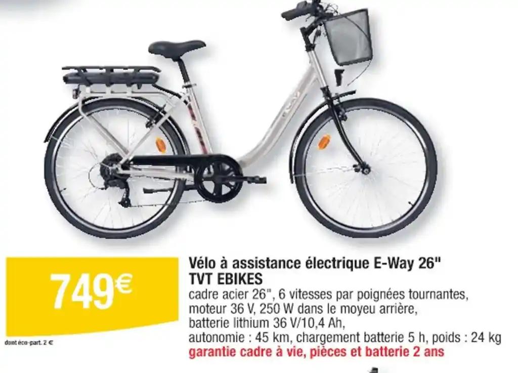 Vélo à assistance électrique E-Way 26" TVT EBIKES