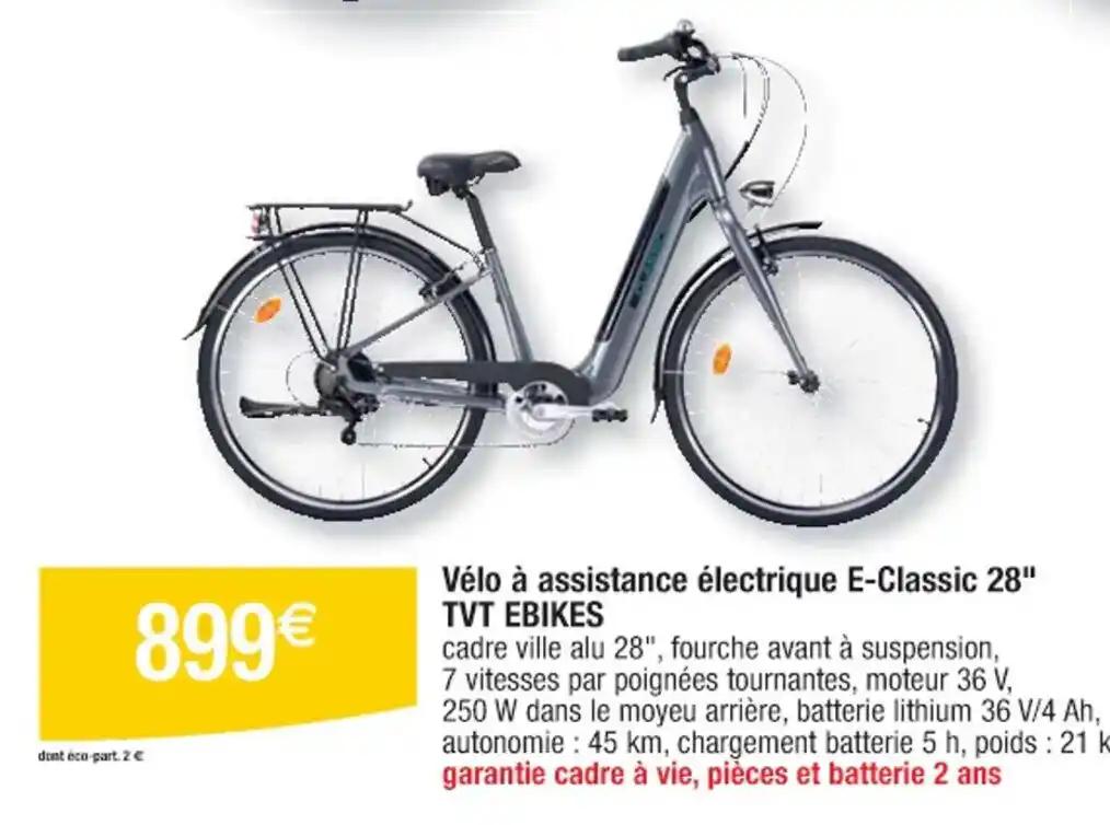 Vélo à assistance électrique E-Classic 28" TVT EBIKES