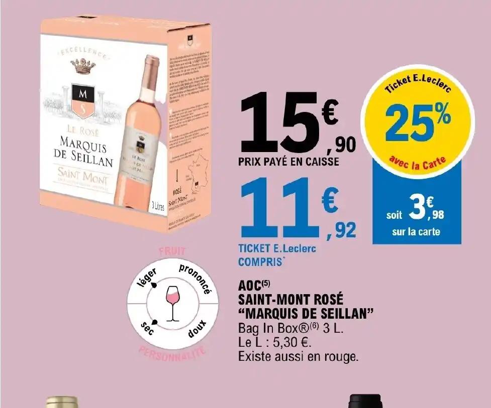 AOC(5) SAINT-MONT ROSÉ