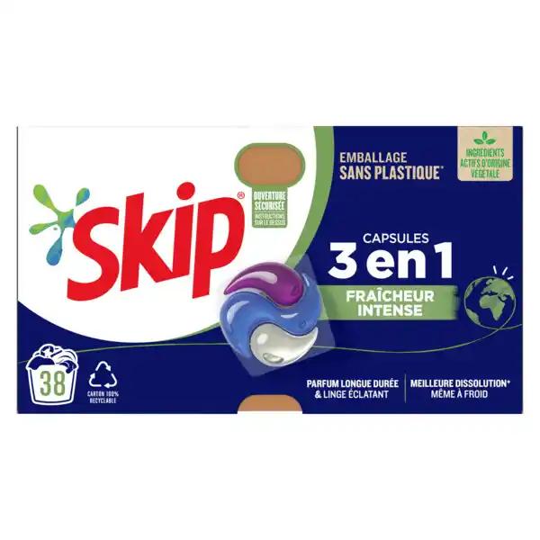 SKIP Lessive capsules 3 en 1