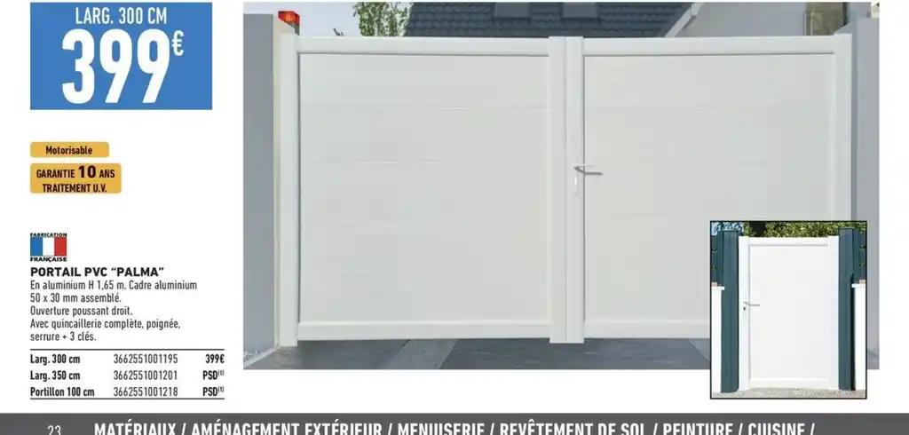 PORTAIL PVC "PALMA"