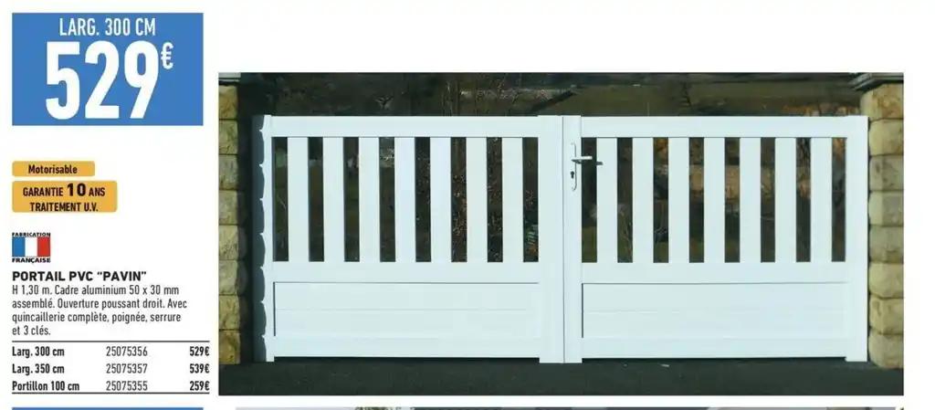 PORTAIL PVC "PAVIN"