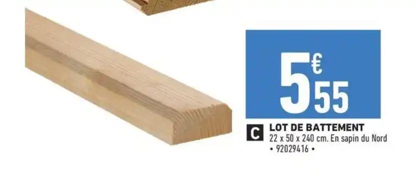 LOT DE BATTEMENT