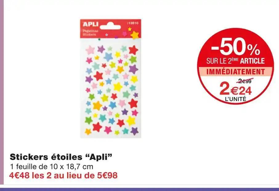 Apli Stickers étoiles