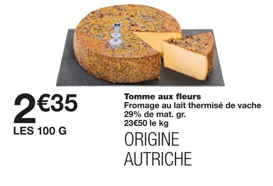 Tomme aux fleurs